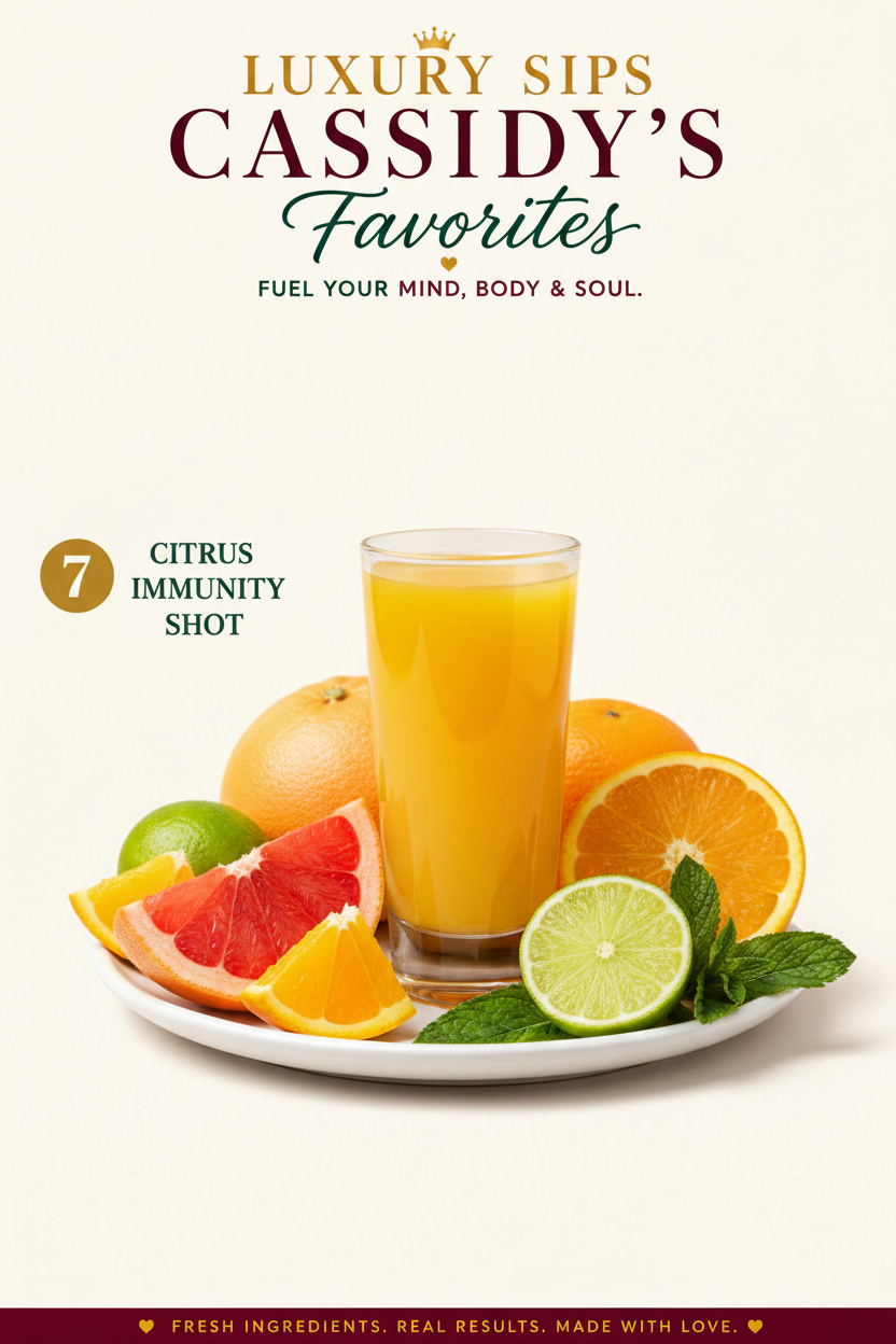 #7 Citrus Immunity Shot. Cassidy's Favorites